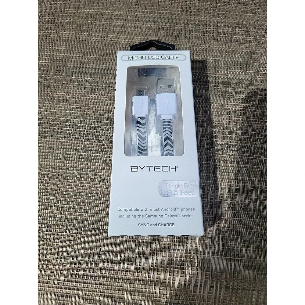 Bytech Micro Usb Cable Tangle Free 3.5 Feet